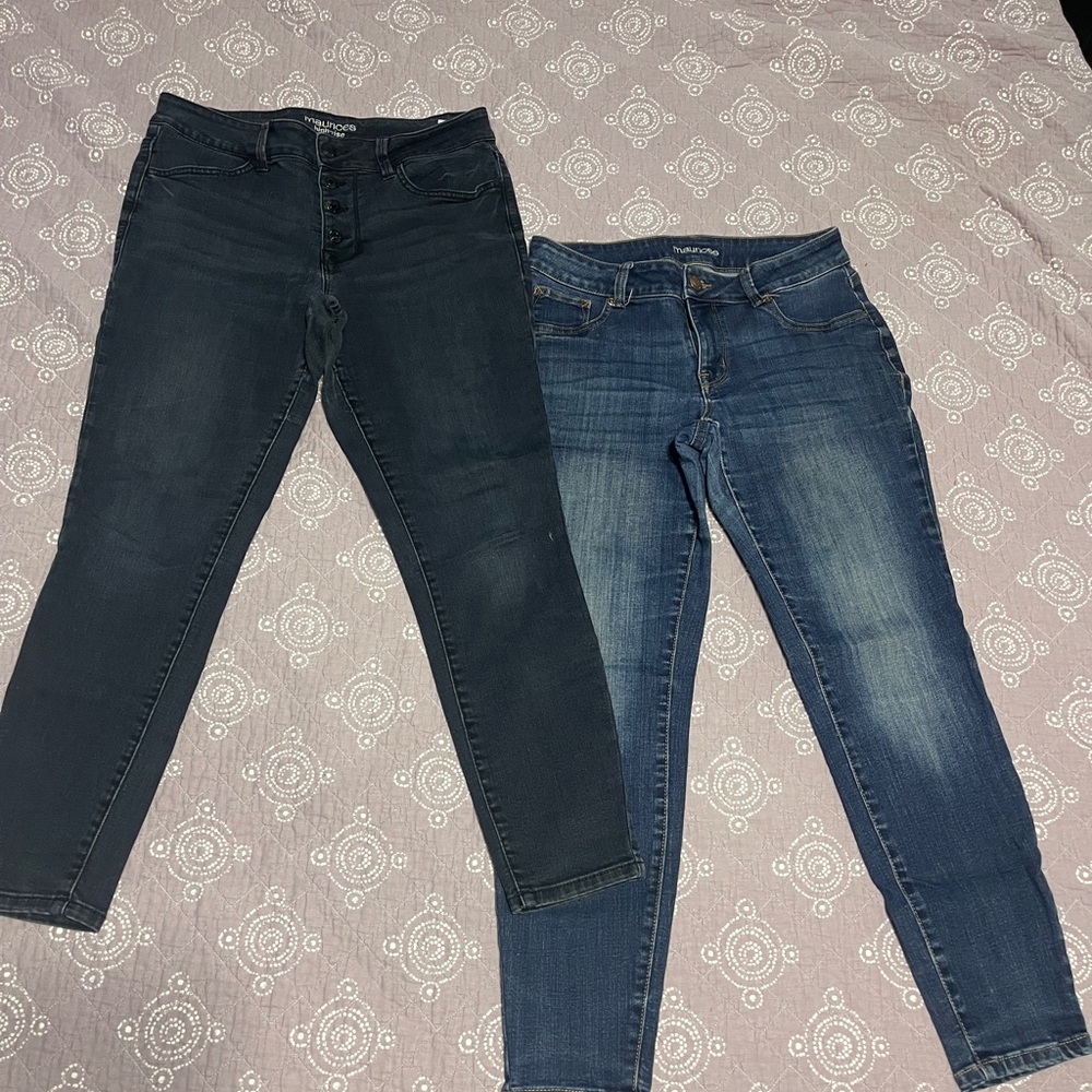 Maurices medium short mid rise skinny jeans 4 6 8